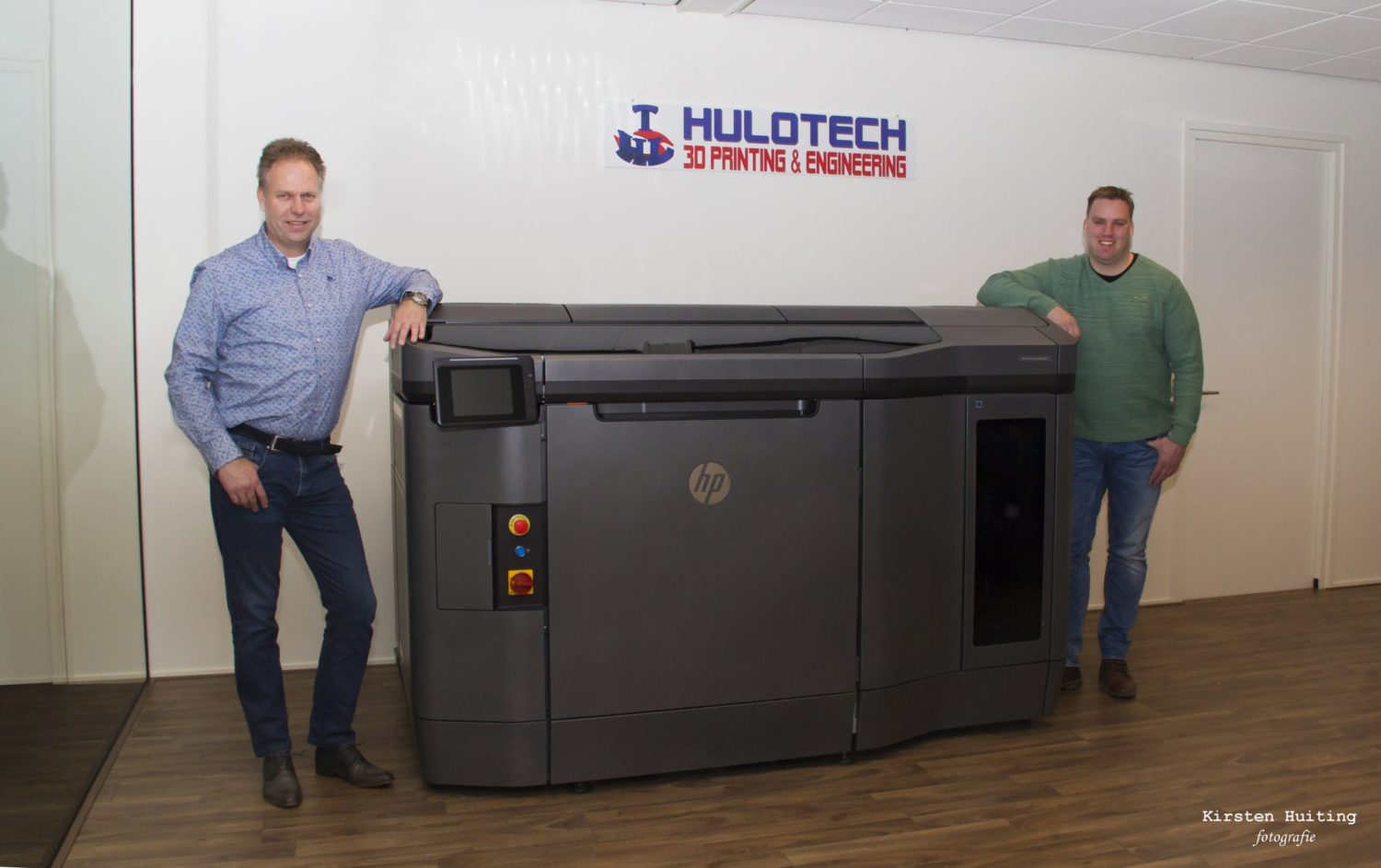 Hulotech entrepreneurs at printer